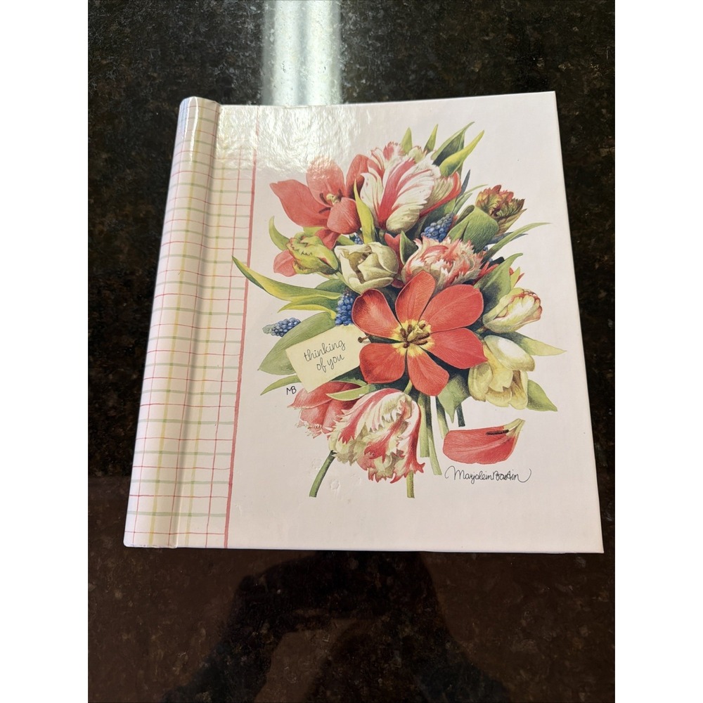Marjolein Bastin Nature's Sketchbook Hallmark Address Birthday Book  9"x10" VTG.
